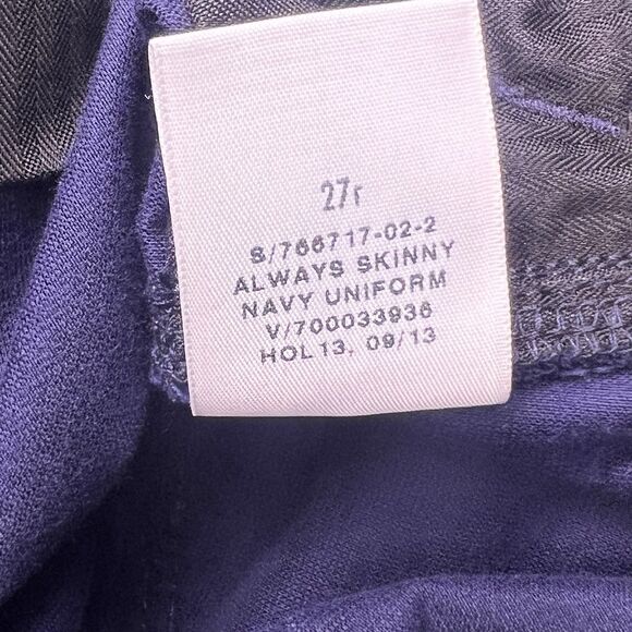 Gap 1969 Always Skinny Zipper Pockets & Ankle Women's 27r Velvet Navy Pants NWOT - Picture 10 of 15